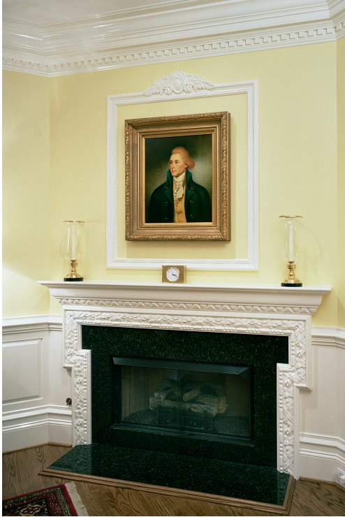 Carved Mantel with Wainscot - Charlottesville, VA